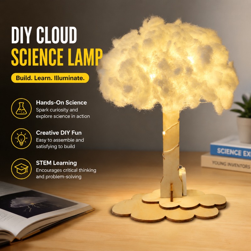 DIY Cloud Lamp Science Experim - Science Project Toys Making recension och pris