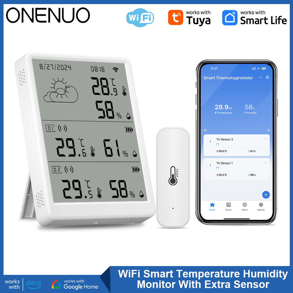 Tuya WiFi Weather Station Temp - Weather Station Indoor recension och pris