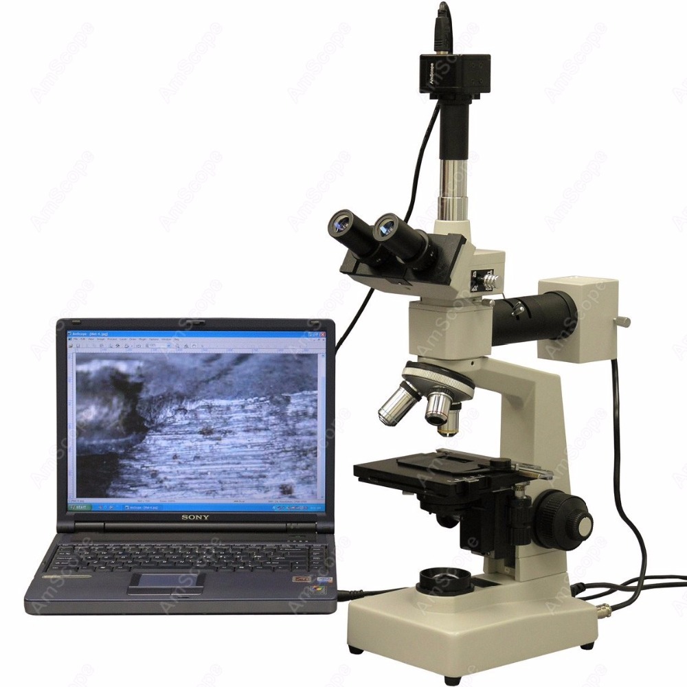 AmScope Metallurgical Trinocul - Microscope Compound 40X recension och pris