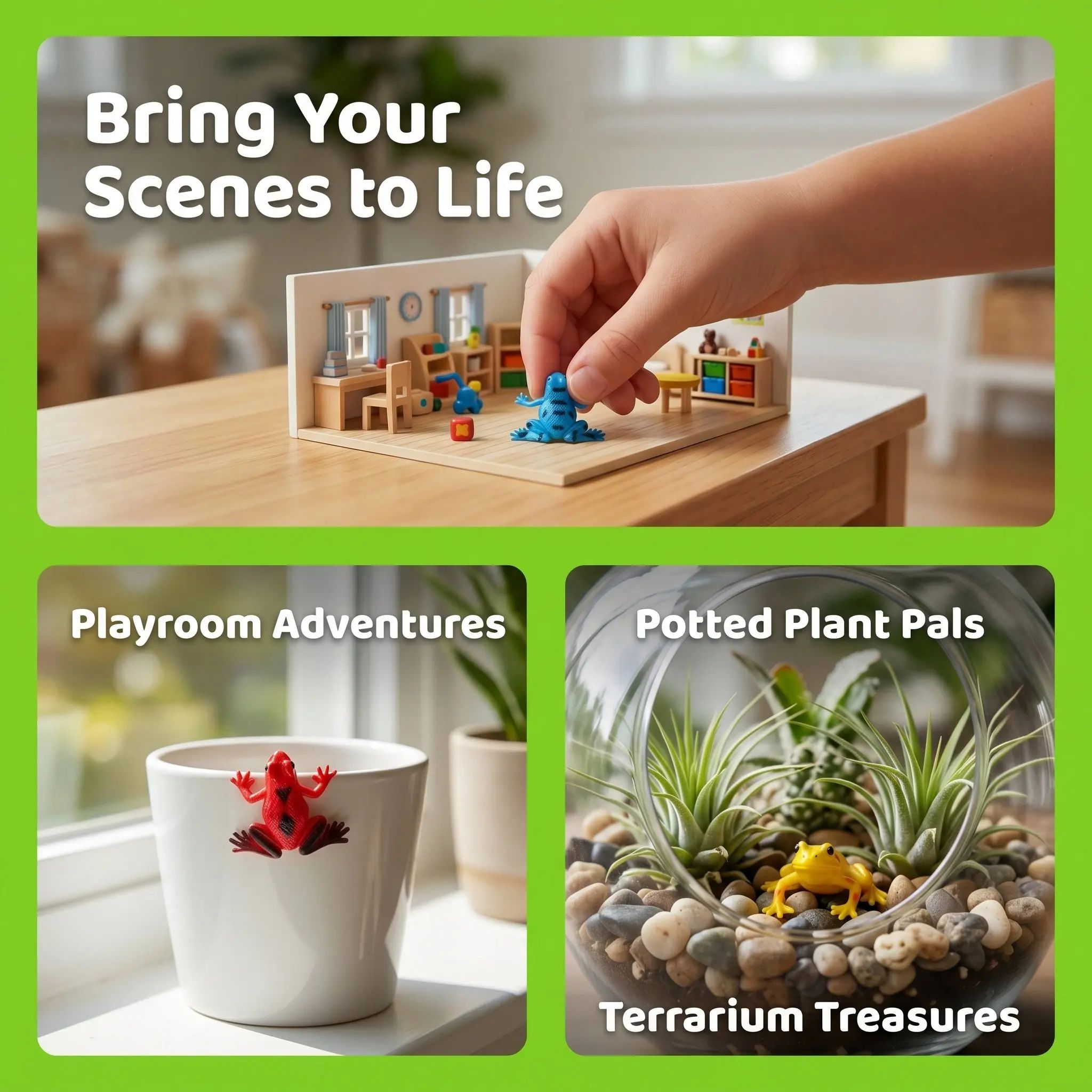 12Pcs Realistic Frogs Statue K - Science And Hobby recension och pris