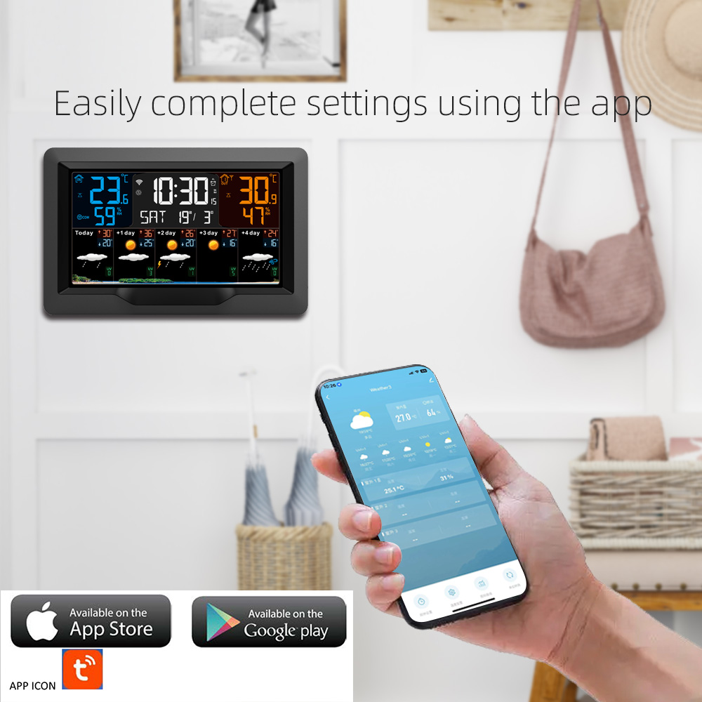 WIFI Weather Station TUYA Digi - Weather Station Indoor recension och pris