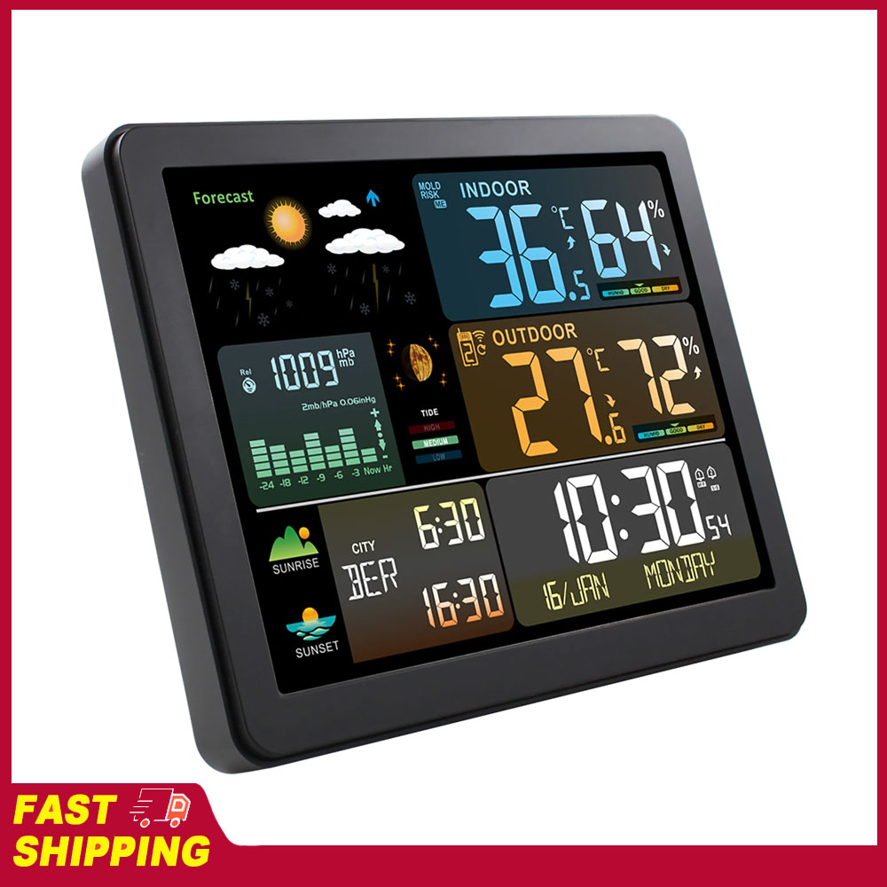 Multifunctional Large Color Sc - Weather Station Indoor recension och pris
