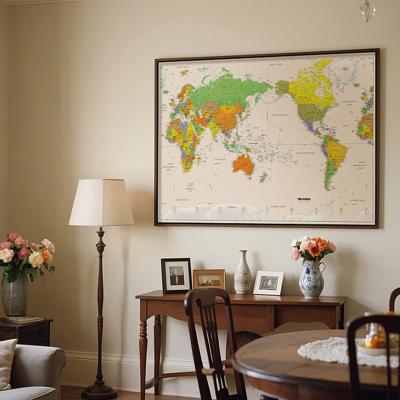 Wall Map,Polyester,World Map W - Star Map Poster recension och pris