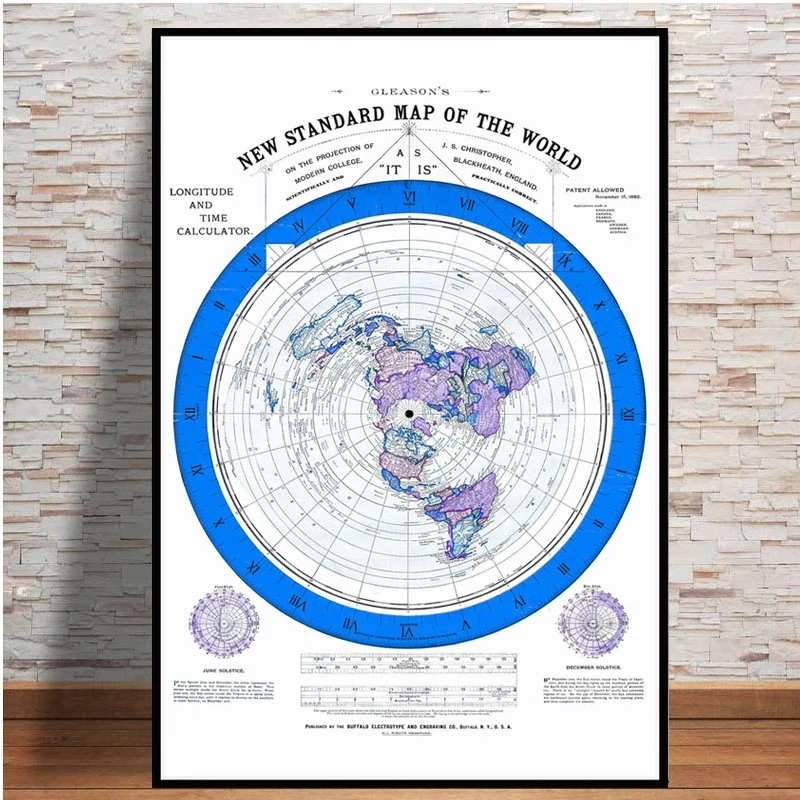 Poster And Prints 1892 Flat Ea - Star Map Poster recension och pris