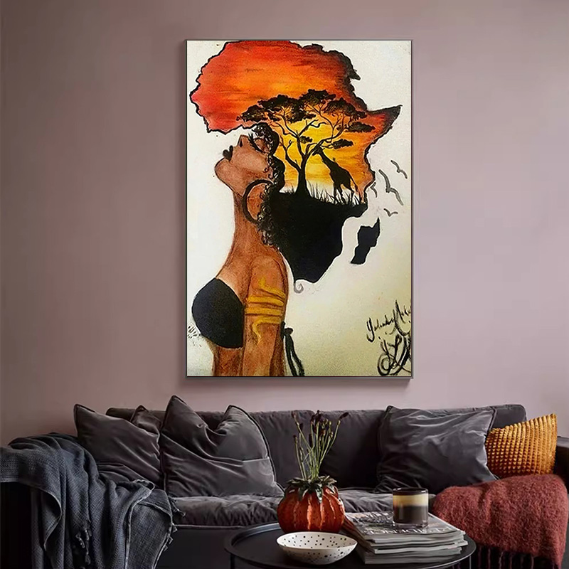 Classical African Woman Poster - Star Map Poster recension och pris