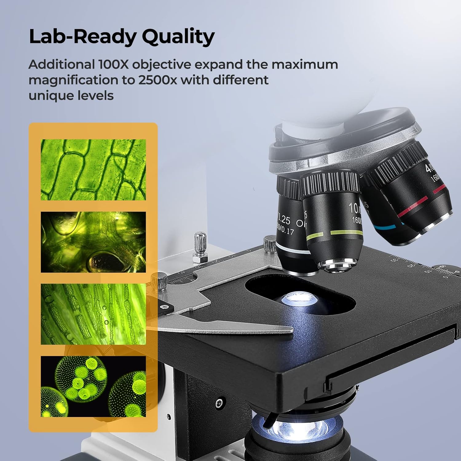 40X-2500X Trinocular Compound  - Microscope Compound 40X recension och pris